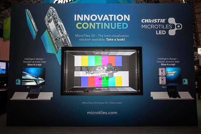 ISE 2020: новые возможности Christie MicroTiles LED - активный 3D