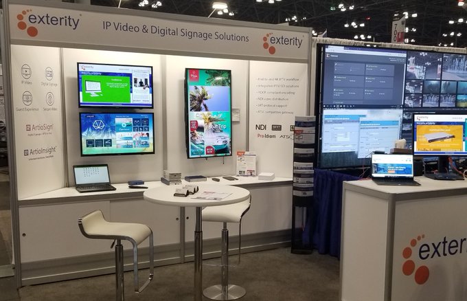 Новейшие решения Exterity для аналитики, Digital Signage и IPTV