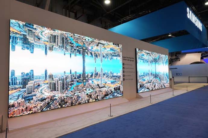 Samsung представила LED-экран для длинных (очень!) видеостен 