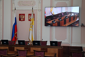 Оснащение конференц-зала Администрации Ставрополя: второй этап