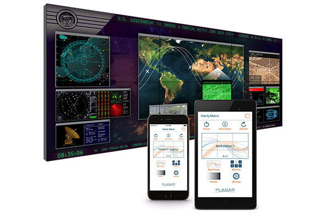 Мобильное приложение Planar для управления видеостенами