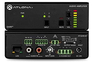 ISE 2018: Atlona представит линейку компактных усилителей Gain