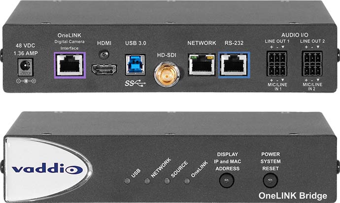 Новинка Vaddio OneLINK Bridge для полноценной USB-трансляции