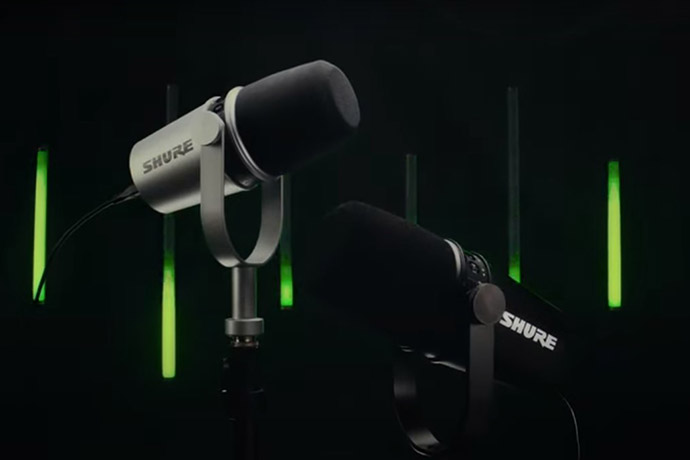 Микрофон для подкастов Shure MV7, актуальный при удаленной работе