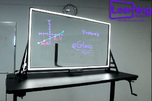 eGlass — стеклянная маркерная доска для дистанционного обучения