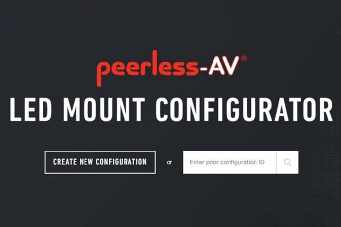 Это очень удобно! Онлайн-конфигуратор видеостен от Peerless-AV