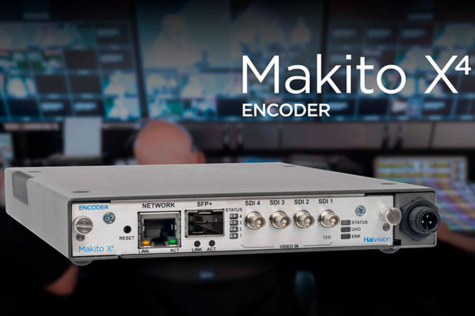 Haivision Makito X4 – видеокодер с поддержкой 4K, SRT и H.265