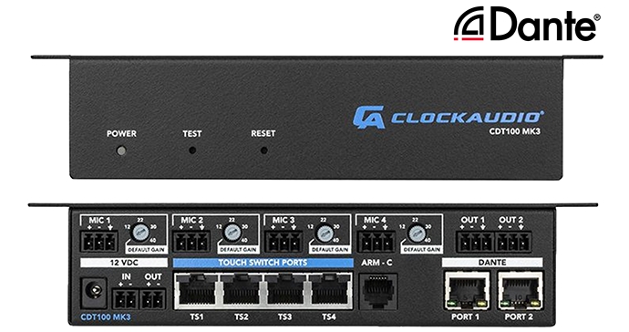 ClockAudio упростила подключение микрофонов к сетям Dante