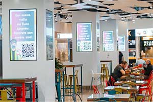 Передовая система Digital Signage на фуд-корте ТРЦ «Щелковский»