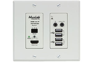 Ассортимент IP-решений MuxLab пополнил настенный ресивер с USB