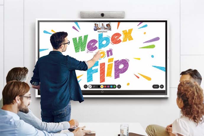 Samsung и Cisco представили в России решение Webex On Flip