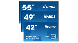 Компания iiyama выпустила три новых дисплея для видеостен