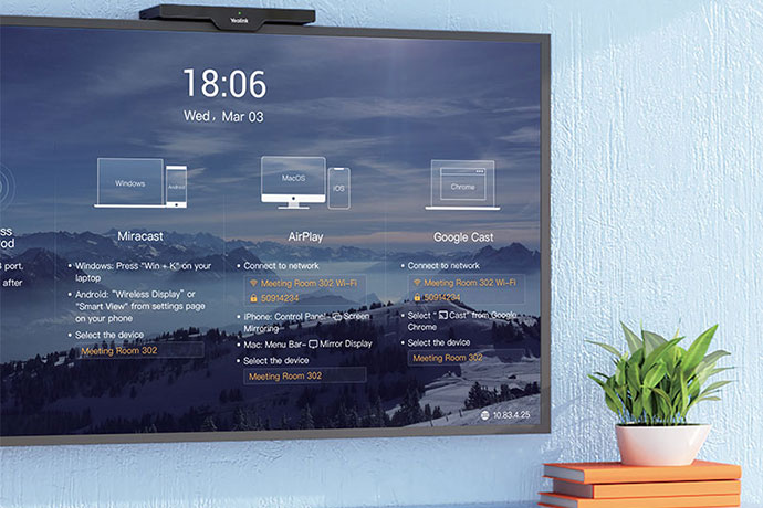 Yealink представила систему беспроводных презентаций RoomCast