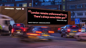London style: интерактивная цифровая уличная реклама 