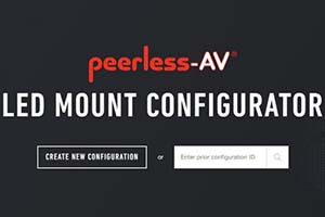 Это очень удобно! Онлайн-конфигуратор видеостен от Peerless-AV
